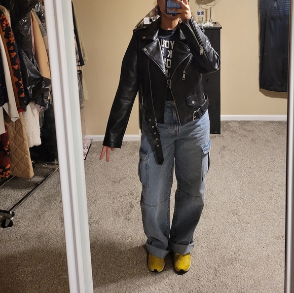 NWT Rebecca Minkoff Faux Leather biker jacket - Picture 6 of 6